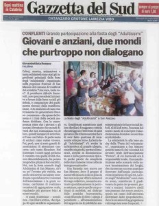 Articolo Gazzetta del Sud del 18.07.2012