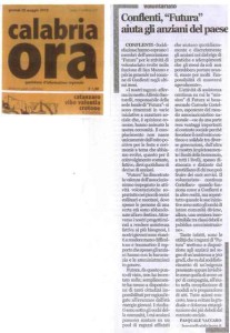 Articolo attività rivolte agli anziani Calabria ora del 20.05.2010