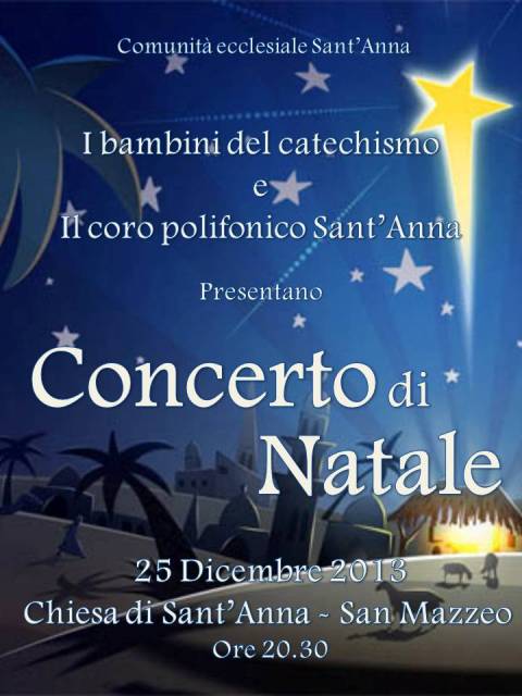 Locandina Concerto di Natale